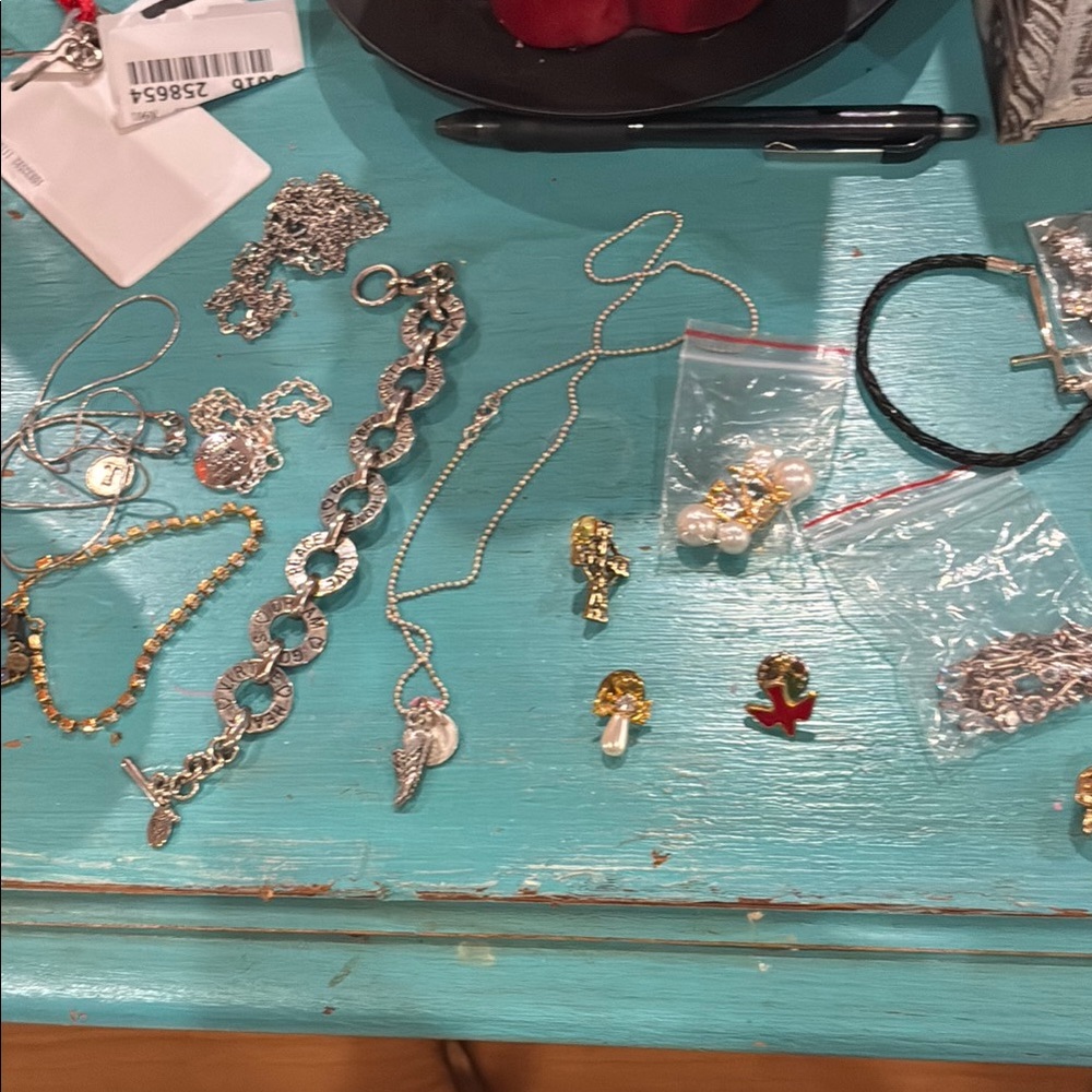Silver and Gold Women's Jewelry Set